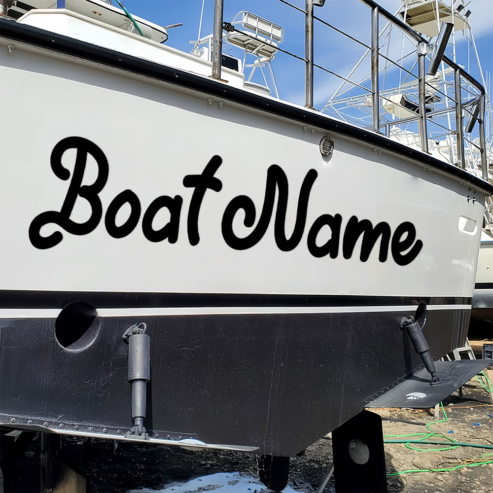 Fishing Boat Oar - Autocollants pour bateau, 1 pièce, personnalisés,