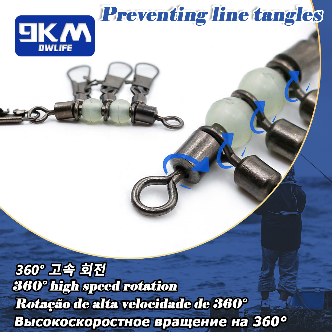 9KM 10 pièces Émerillon de pêc - Fishing Boat Trailer avis et prix